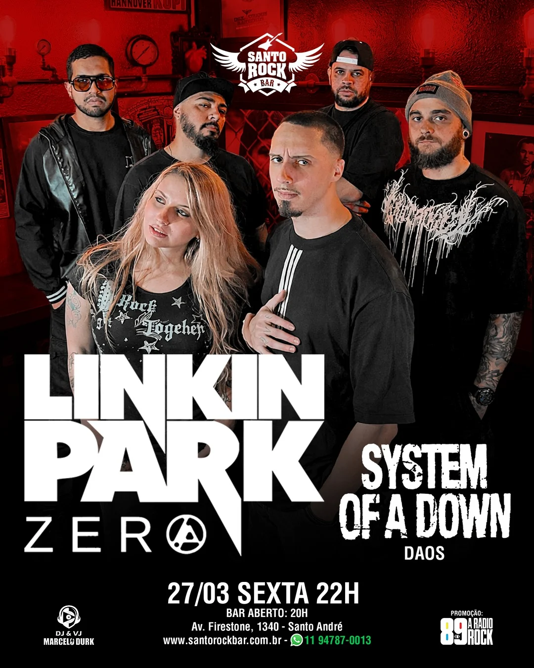 Linkin Park (zero) e System Of a Down (Daos)